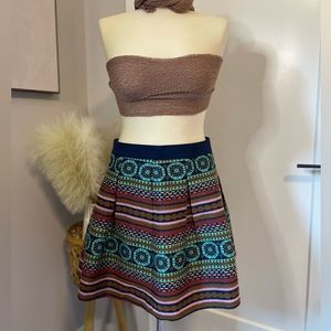 Nomad Morgan Carper for Anthropologie Multicolored Mini Skirt